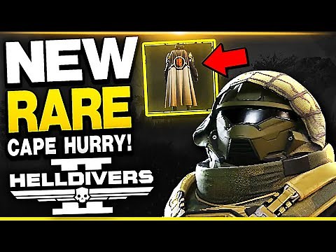 Helldivers 2 NEW RARE CAPE! & New Airburst Rocket Launcher!