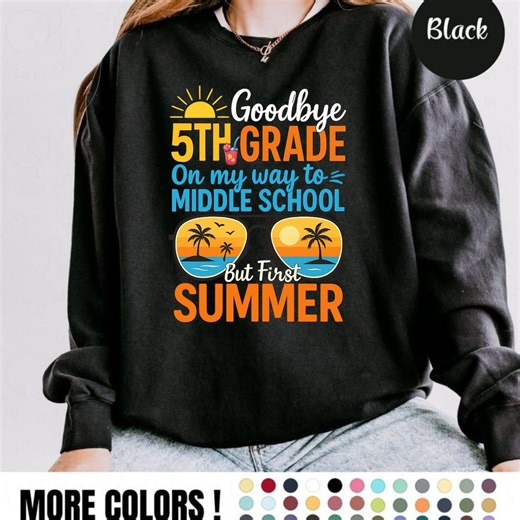 Goodbye 5th Grade Hello Middle School: Beach Summer Graduation - Etsy Canada