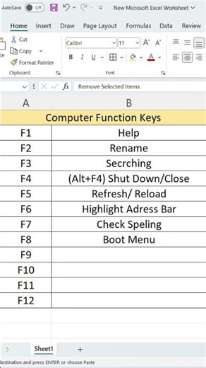 #Computer Function Key's.