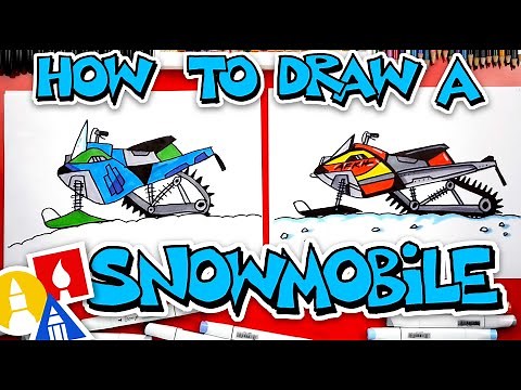 How To Draw A Snowmobile