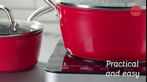 VEM Induction Cooktop Mat - Silicone Scratch Protector - for Magnetic Cooker - Non Slip Pads to Prevent Pots from Sliding During Cooking (5,90 inches) Black