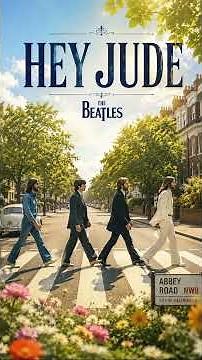 The Beatles – Hey Jude | Classic AI Music Visualizer ☀️ #music #youtubeshorts