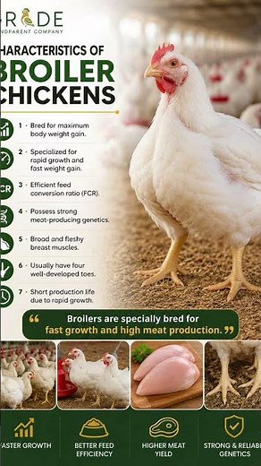 7 Common Characteristics of Broiler Chickens | Complete Poultry Farming Guide