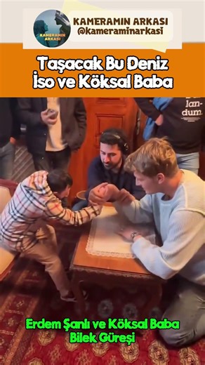 Taşacak Bu Deniz İso - Erdem Şanlı ev Köksal Baba Bilek Güreşinde karşı karşıya