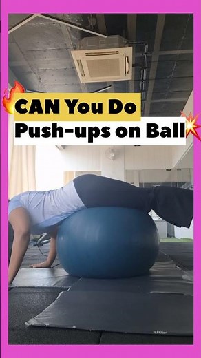 stability - how to do Push ups with ball✅🤞🍃🪩|Daily Fitness | Workout