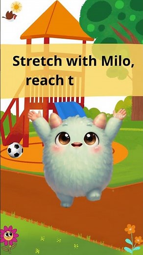 Stretch with Milo 🤸‍♂️ | Fun Morning Stretch Song for Toddlers | Move & Learn #shorts