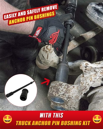🙌 You're going to want this Truck Anchor Pin Bushing Kit! Don't put up with anymore hassle when it comes to removing or installing truck anchor pin bushings. This kit comes with an 11-1/2" long driver with a double-sided cone. It makes removal and installation much easier, preventing you from having to damage the pin. 🛒 https://2simpleagency.com/products/truck-anchor-pin-bushing-kit | 2simpleagency Auto