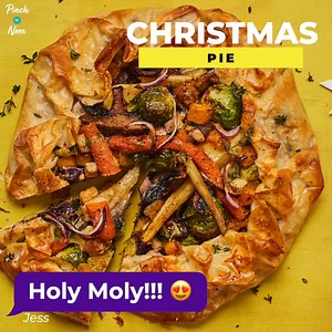 4.7K views · 23 reactions | CHRISTMAS PIE 不 Filled with delicious roasted flavours  FULL RECIPE  https://pinchofnom.com/recipes/christmas-pie/ Pre-order our NEW cookbook Pinch of Nom: Enjoy NOW! 拾 Get your copy here  https://amzn.to/3Bhc495 | Pinch of Nom | Facebook