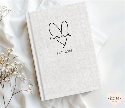 Gift for Nana Mothers Day Gift for Nana, Custom Journal for New Nana, Personalized Notebook, Grandma Gift From Grandkids, Mother in Law Gift - Etsy