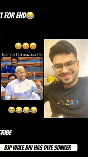 Asad owaiisi ne aisa kya kaha jisse bjp wale bhi has pade 😂 #lokpal #pappu #kpsharmaoli