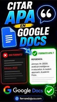 Google Docs: Automatic APA 7 citations in seconds