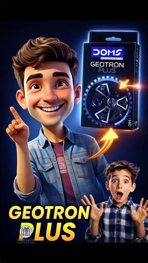 DOMS GeoTron Plus Geometry Box Unboxing 😳 | Best Geometry Box #shorts #stationery