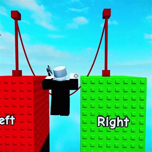 😂roblox left to the right parkour trend