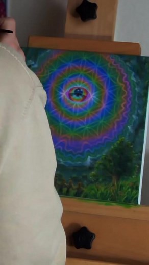 Sacred Geometry Painting Process - Visionary Art Showcase