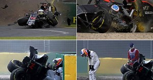 Fernando Alonso se salva de milagro tras brutal accidente en la Fórmula 1