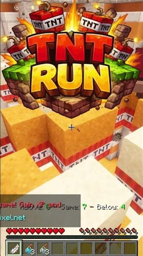 I'm going to play TNT RUN until I WIN 1 GAME - DAY 11 #tntrun #minecraft #shorts #parkour