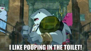 I like pooping in the toilet!
