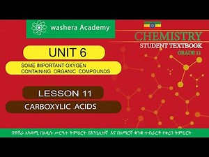 CHEMISTRY GRADE 11 UNIT 6 LESSON 11 CARBOXYLIC ACIDS
