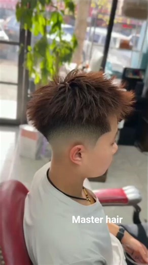 Clean Fade + Spiky Top Hairstyle for Boys #barbershop #hairstyle #fade