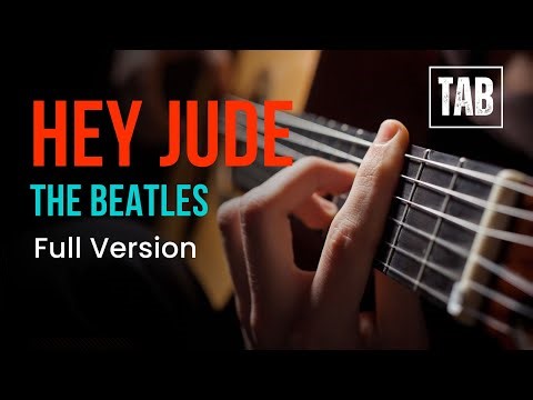 Hey Jude - The Beatles - Super Easy Fingerstyle Guitar Tutorial TAB