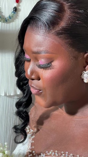 Emotional Bride Prays and Cries at Wedding Ceremony