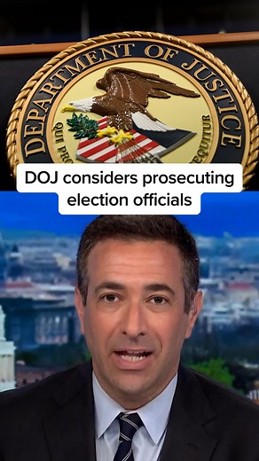3K reactions · 249 shares | The Justice Department is exploring whether they can bring criminal charges against election workers if their computer systems are deemed unsafe, according to reporting by The New York Times. @arimelber breaks down why this matters, saying these actions turn law enforcement agencies into “a handmaiden to lawbreaking.” | MS NOW | Facebook