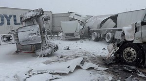 New York State police respond to multiple crashes on I-90 in Chautauqua County