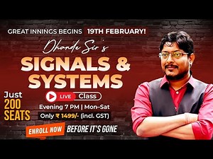 Live Class of Signals & Systems by Umesh Dhande #umeshdhande #signalandsystem