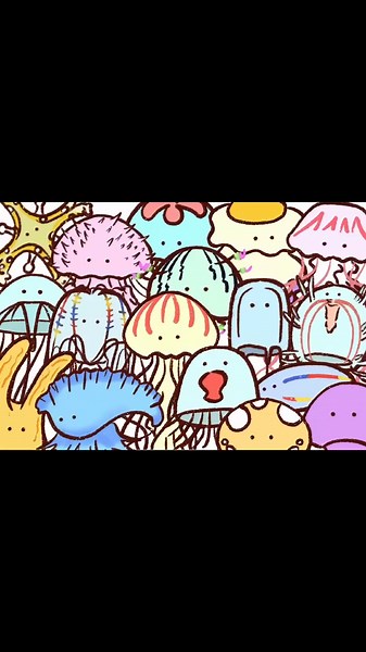 ゆるクラゲの楽しいイラスト集🪼