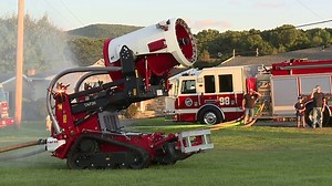 Firefighting robot demonstration in Lackawanna County