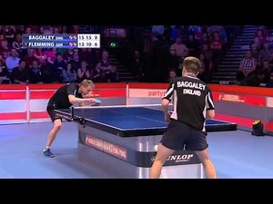 World championship of Ping Pong 2015 final Baggaley ENG Flemming GER [Sandpaper]