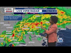 Thursday Morning Forecast for Baton Rouge: Heavy Rain for Today; More Rain Tomorrow