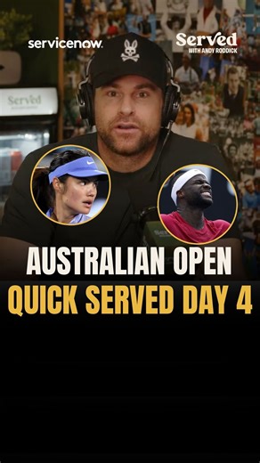 Australian Open Quick Served Day FOUR! Andy talks mindset, match play, and on-court personalities. Are your favorites still in it to win it?? | Served with Andy Roddick