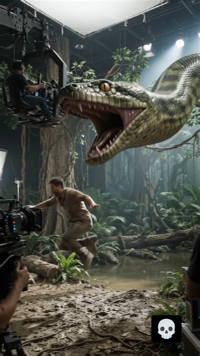 How This INSANE Anaconda Movie Scene Was Filmed 😱🎬 | Behind The Scenes #Shorts