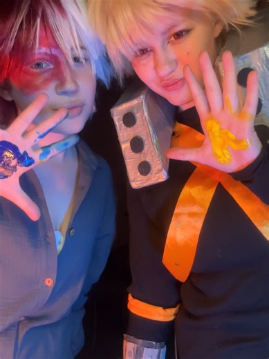 мы немногааа перепутали цвет т-т @tomatoma @тгк: где гаря? #mha#myheroacademia#deku#bakugou#todoroki#cosplay