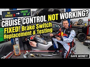 How to Fix Cruise Control Not Engaging Working | Brake Light Switch Replacement & Testing