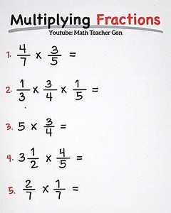 1.4M views · 13K reactions | Learn How to Multiply Fractions #fractions #teachergon #csereview #mathtutor | Ako si Teacher Gon | Facebook