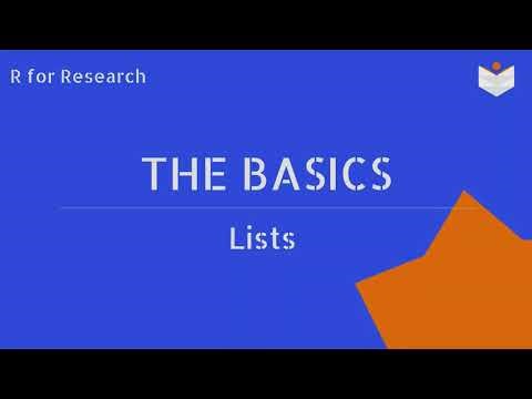 Lists in R