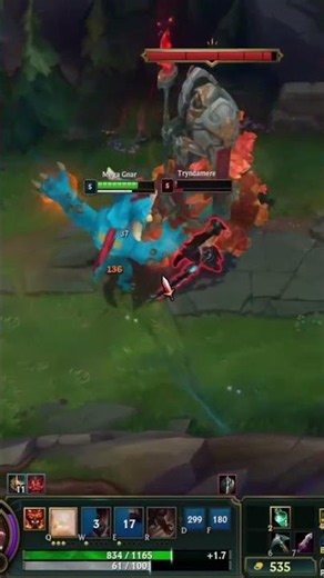 Perfect Barrier Dive!🔥#gnar #leagueoflegends #gnarclips #shorts