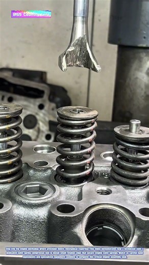 Installing Valve Spring Retainers with Specialized Tool