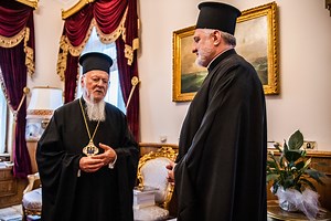 14K views · 1K reactions | We were blessed last week to be at the Ecumenical Patriarchate, together with our GOARCH Centennial pilgrims from the United States, to celebrate His All-Holiness’s name day. . . .  GOARCH / Panos Satzoglou | Archbishop Elpidophoros of America | Facebook