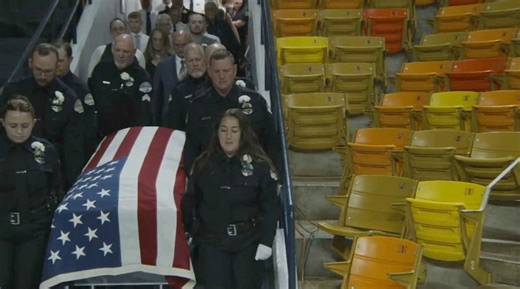 194K views · 9.4K reactions | SERGEANT’S BODY ENTERS: The body of Sgt. Lee Sorensen is brought in for the beginning of his funeral. Sorensen was shot and killed in the line of duty on August 17th. | Jim Spiewak | Facebook