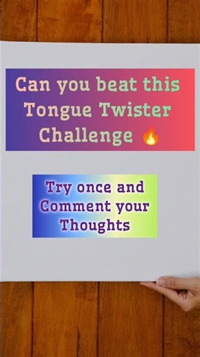 Can you complete this tongue twister without mistakes? 😏