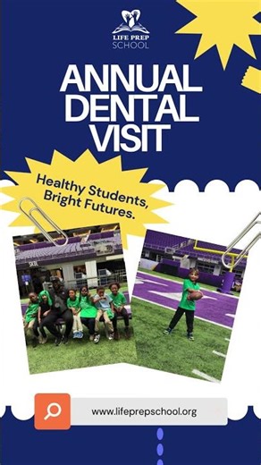 Annual visit to the Vikings stadium for dental services!