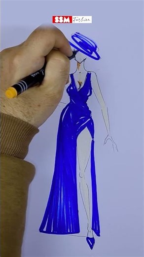 Blue Evening Gown 2026 ✨ SSM Haute Couture #shorts