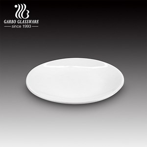 [Hot Item] 7inch Round Ceramic White Shallow Dish Custom Available Porcelain Dish for Hotel Restaurant White Porcelain Plates