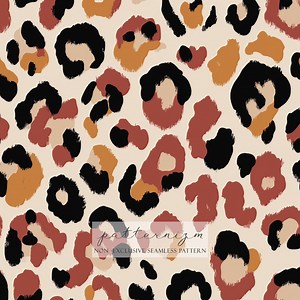Modern Leopard Seamless Pattern – Painted Animal Print in Warm Neutrals, Trendy Digital Paper - Etsy Australia