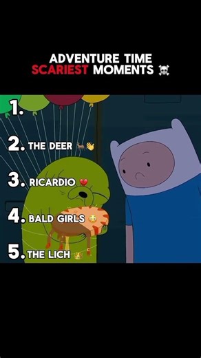 Adventure Time Scariest Moments☠️ #scary #ranked #shorts