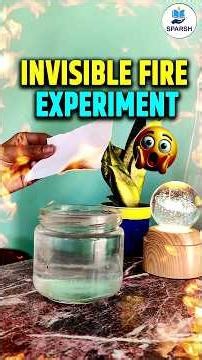 Can Fire Be Invisible? 🔥 Simple Science Experiment #Shorts