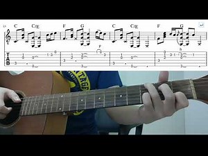 Thinking Out Loud (Ed Sheeran) - Easy Fingerstyle Guitar Playthrough Tutorial Lesson With Tab